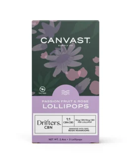 Drifters CBN+CBD Passionfruit Rose Lollipops