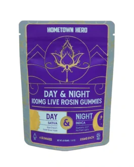 Hometown Hero D9 Live Rosin Gummies Day & Night 4-Pack